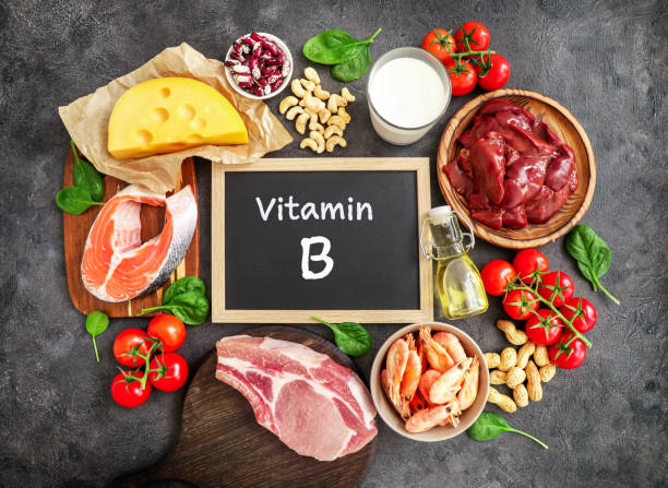 Eggs, wholegrain bread, and legumes as B vitamin sources