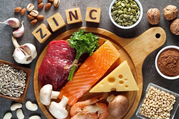 Cashews, chickpeas, and lean meat as zinc sources
